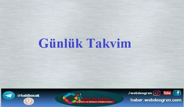 Günlük Takvim